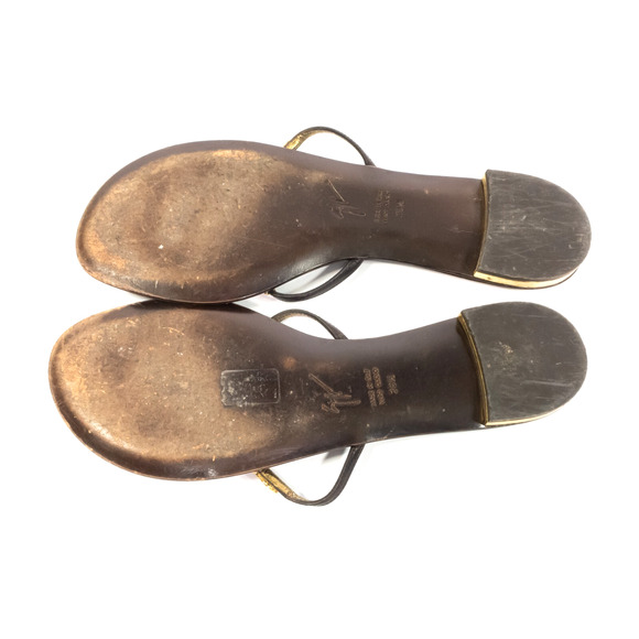 Giuseppe Zanotti Womens Fancy Bling Stone Thong Sandals Size 8.5 - Picture 10 of 12